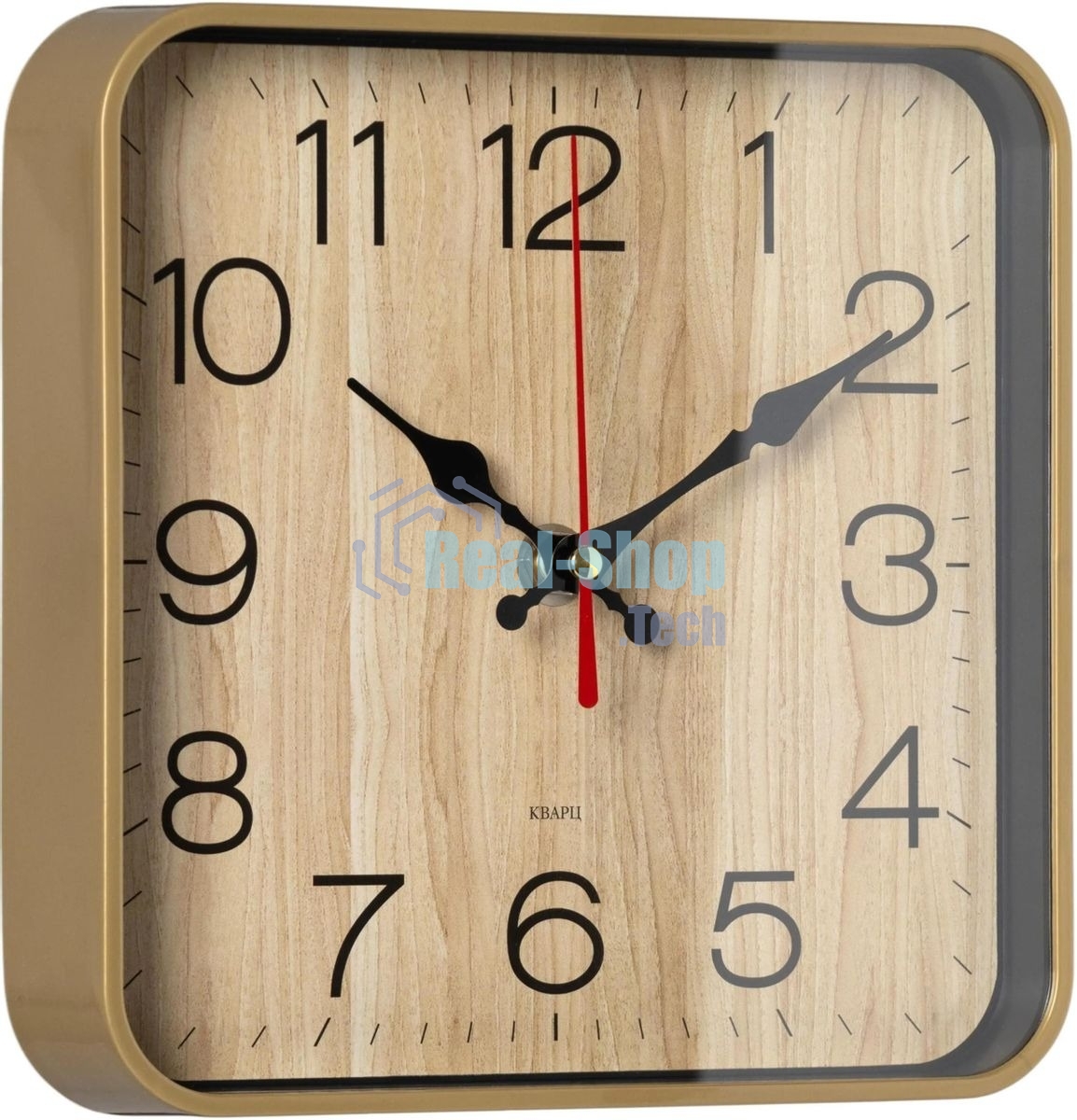 Часы настенные аналоговые Бюрократ WallC-S62P D19 см бежевый
