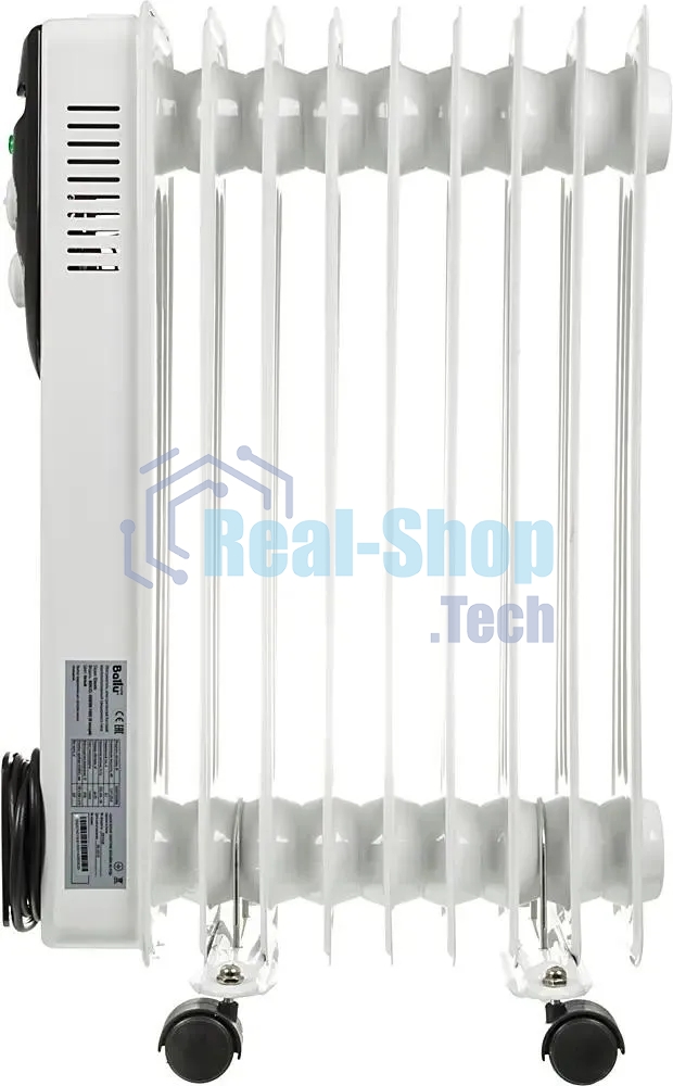 Обогреватель масляный Ballu Classic BOH/CL-09WRN (9 секций), белый, 2000 Вт, 25 м2, термостат