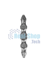 Набор бит Denzel двухстор., PH2-PH2х45 мм, сталь S2, 10 шт.