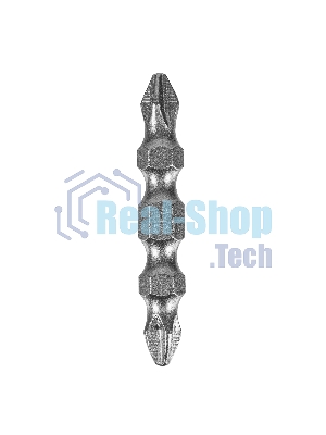 Набор бит Denzel двухстор., PH2-PH2х45 мм, сталь S2, 10 шт.