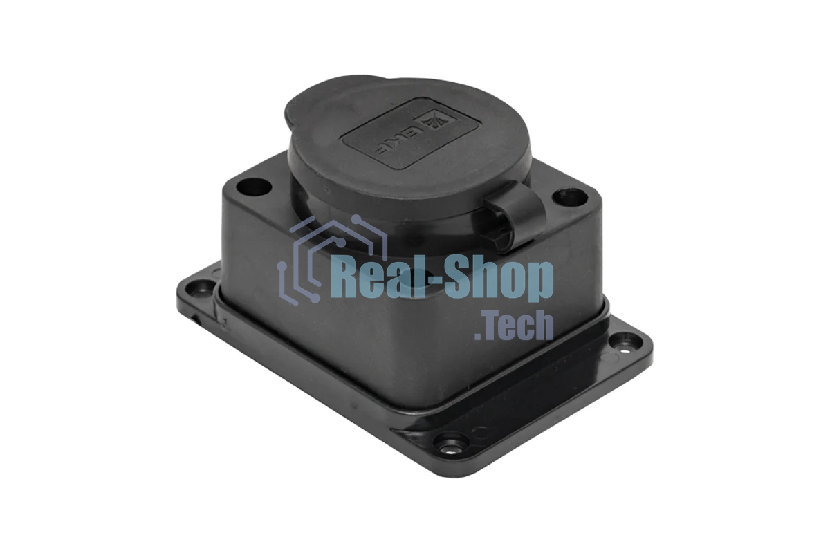 Розетка настенная с защитной крышкой каучуковая 230В 2P+PE 16A IP44 EKF PROxima