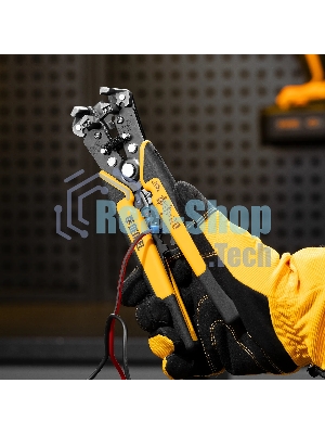 Щипцы для зачистки электропроводов Denzel 0,2-6 мм2, функция обрезания проводов