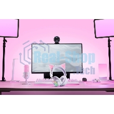 Гарнитура Razer Kraken Kitty V3 Pro белый, беспроводная, bluetooth, до 70 ч, подсветка