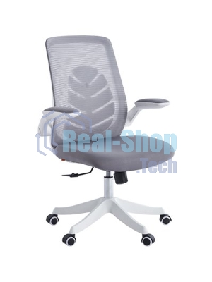 Кресло офисное для оператора Chairman CH565 серый, белый пластик