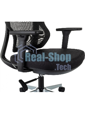 Кресло Бюрократ MC-412N-H черный, сетка, подголовник