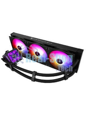 Водяное охлаждение для процессора Thermalright Frozen Warframe Pro 360 черный ARGb (360мм, черный, ARGb/Fans: 3x120мм, 70.84CFM, 29.8dBA, 2000RPM/Pump height 60мм, 23dBA, 3000RPM, Rad thickness 27mm/S: 1200, 1700, 1851, 2011, 2066, 115X, AM4, AM5)