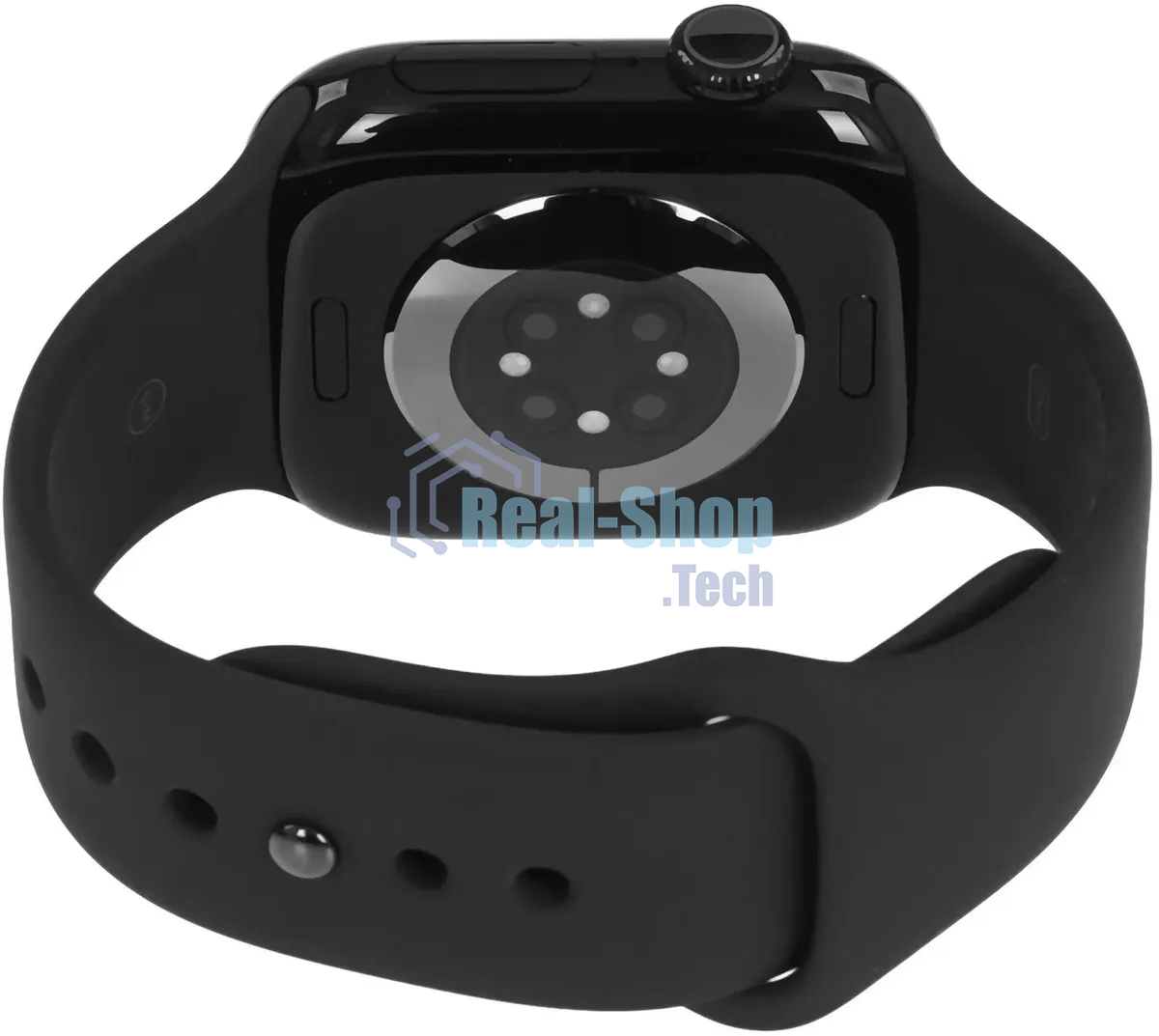 Умные часы Apple Watch Series 11 A3331 42мм OLED корп.черный Sport Band рем.черный разм.брасл.:M/L (MEQU4LW/A)