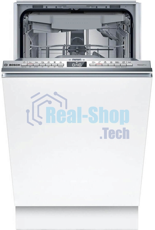 Встраиваемая посудомоечная машина Bosch SPV4EMX10E, серебристый, 44.8 см, 10 компл., 44 дБ, класс C