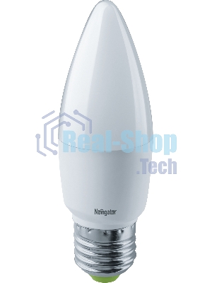 Лампа светодиодная Navigator NLL-C37-7-230-2.7K-E27-FR 7 Вт свеча 2700К теплый белый E27 525 лм 176-264В