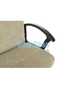 Кресло офисное Бюрократ Triest Fabric песочный Light-21 крестов. металл черный