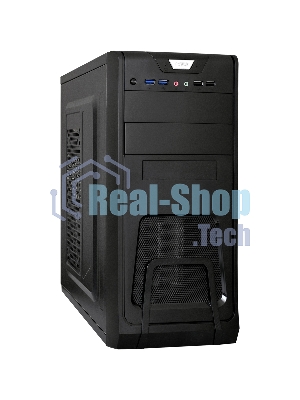 Компьютерный корпус ExeGate EX278393RUS Miditower ExeGate CP-603 Black, ATX, (CP500W, 80мм), 2хUSB+2хUSB 3.0, Audio