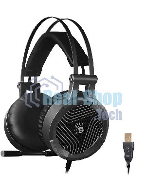 Гарнитура A4Tech Bloody G530 чёрный/серый, проводная, подсветка