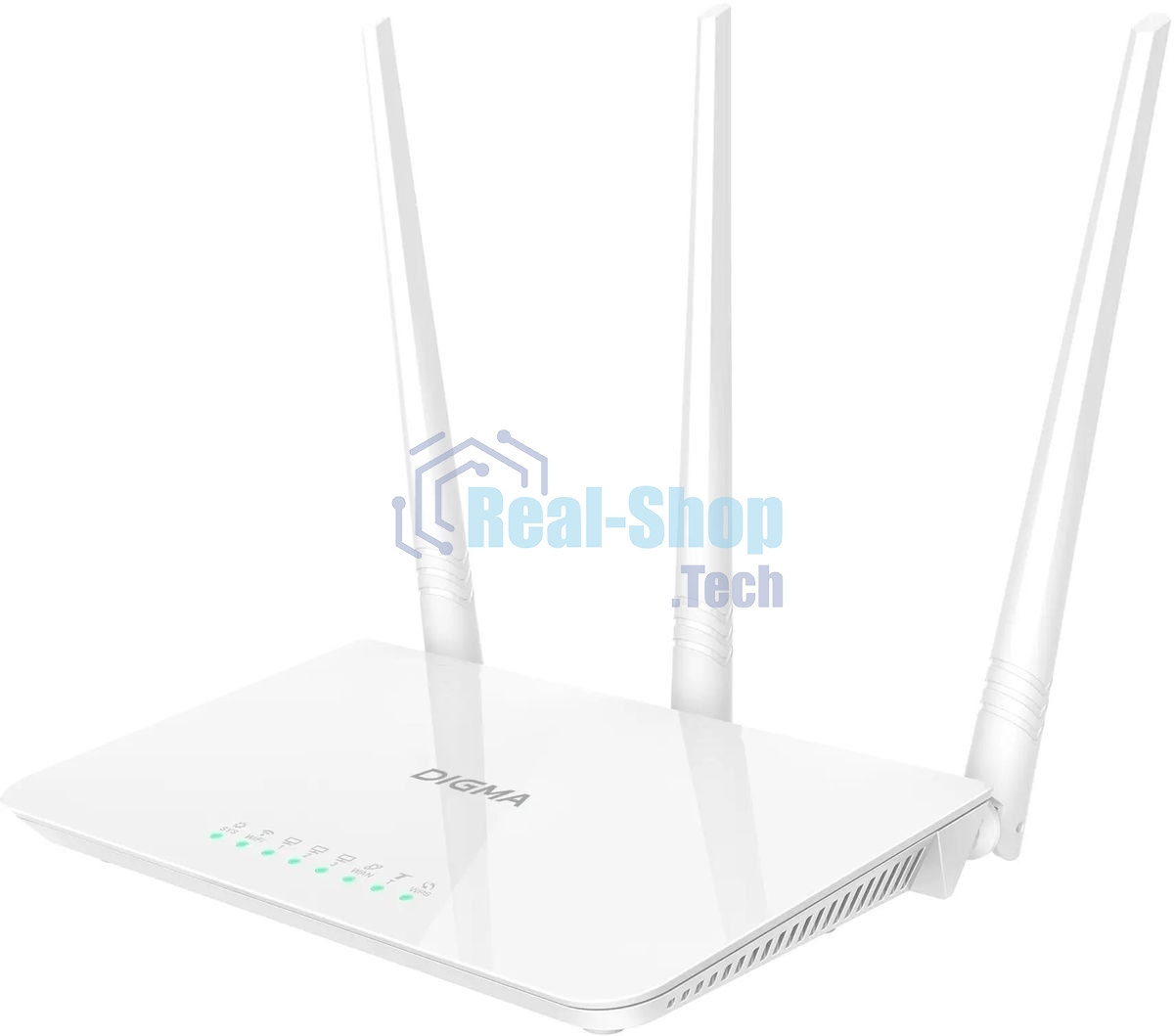 Роутер беспроводной Digma DWR-N302 N300 10/100BASE-TX белый (упак.:1шт)