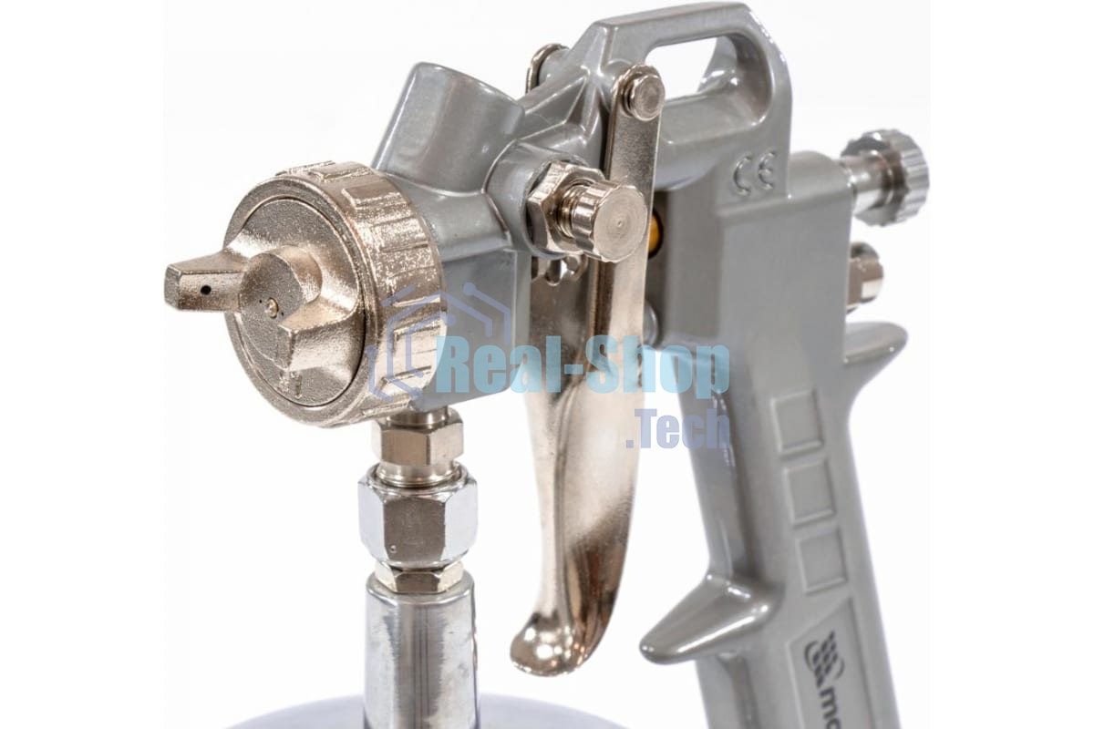 Краскопульт пневматический Matrix с нижним бачком v=10k + сопладиаметром 1.2 1.5 и 1.8мм