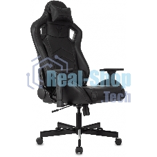 Кресло Knight Gladiator черный, экокожа, 120 кг, механизм качания