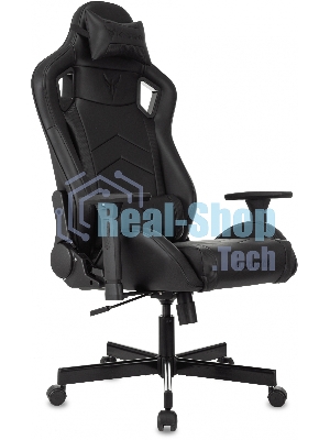 Кресло Knight Gladiator черный, экокожа, 120 кг, механизм качания