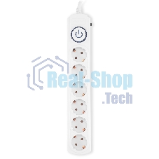 Сетевой фильтр Ippon BK-6-EU-3-16-W 3 м (6 розеток) белый (коробка)