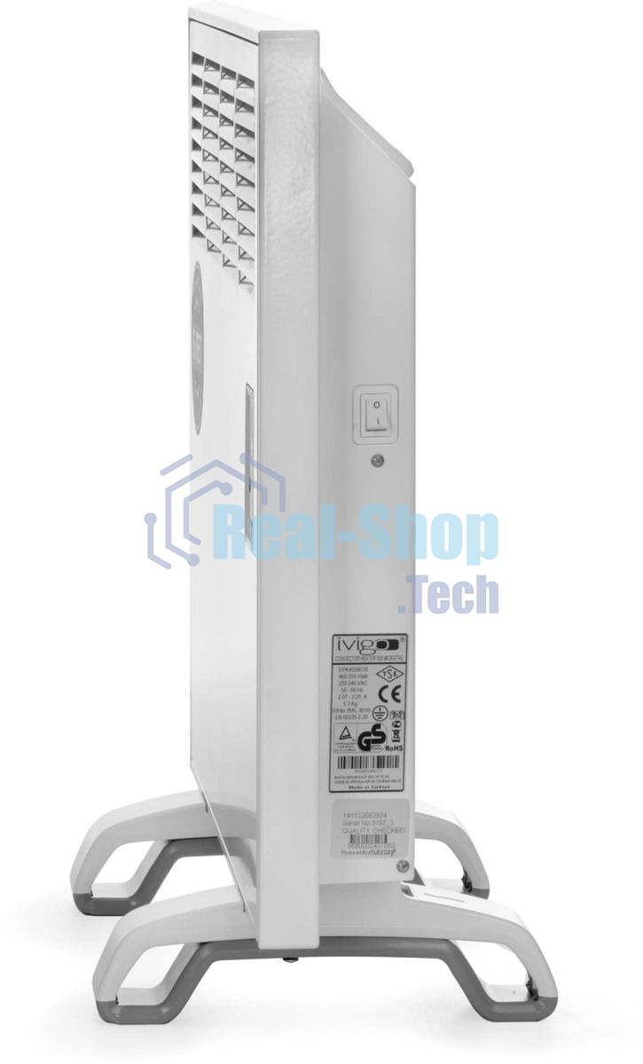 Конвектор ivigo ЕPK E EPK4550E05, 500Вт, с терморегулятором, белый