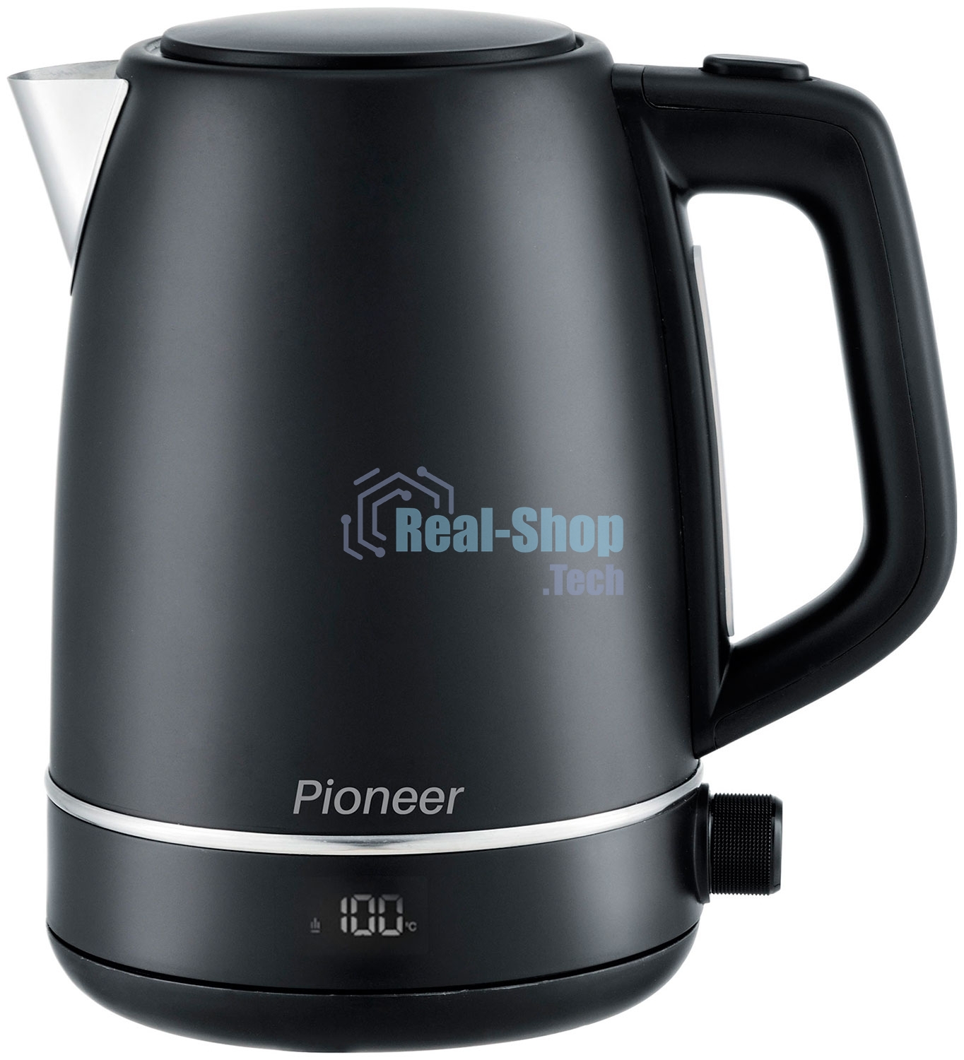 Чайник электрический Pioneer KE568M 2200 Вт, 1.7 л, черный