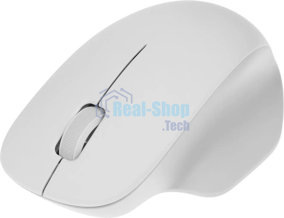 Мышь беспроводная Xiaomi Wireless Mouse Comfort Edition белый, 1200 dpi, радиоканал, USB, кнопки - 3