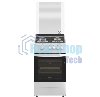 Плита газовая Darina 1D1 GM 241 008 W белый/черный, конфорок 4 шт, духовка 50 л, 50 см x 85 см x 60 см