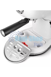 Кофеварка рожковая Kitfort КТ-7219 белый, исп. кофе - молотый, 1.2 л, 1100 Вт, 15 бар