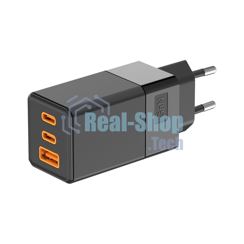 Сетевое зарядное устройство USB-A и 2 USB-C, 65Вт Rexant