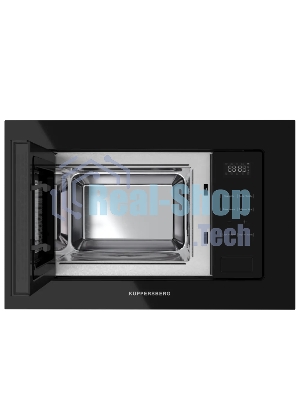 Микроволновая печь встраиваемая Kuppersberg, High-Tech, 20 л, гриль, 5 уровней мощности, 8 автоматических программ, многофункциональный таймер, размораживание, сенсорное управление, блокировка от детей, поворотный стол, черный