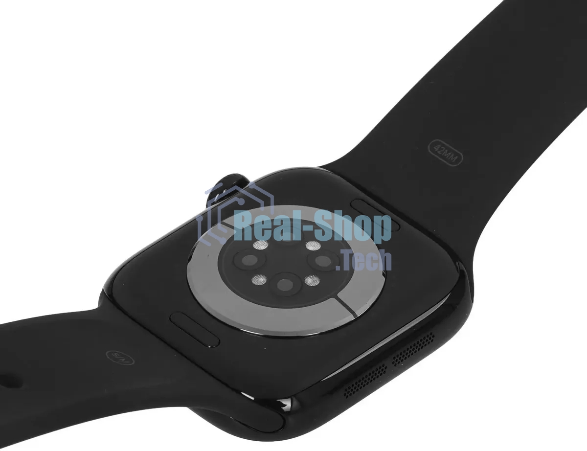 Умные часы Apple Watch Series 11 A3331 42мм OLED корп.черный Sport Band рем.черный разм.брасл.:M/L (MEQU4LW/A)