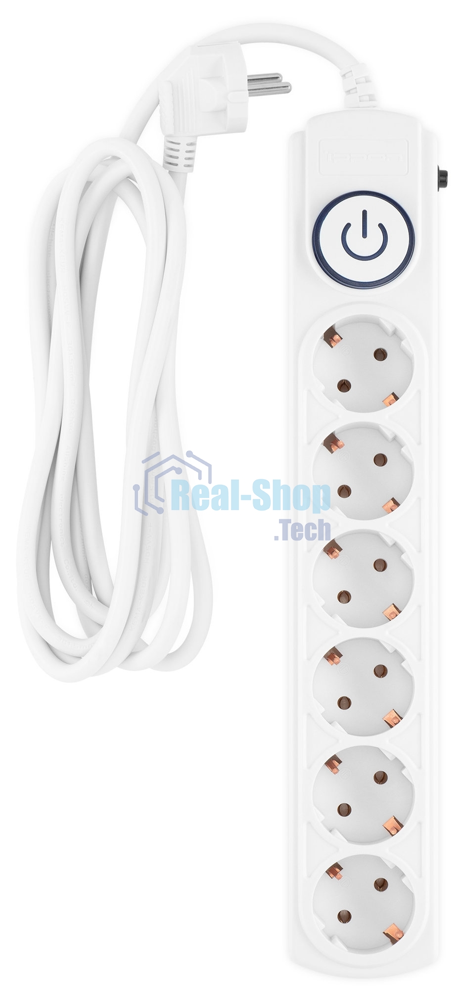 Сетевой фильтр Ippon BK-6-EU-3-16-W 3 м (6 розеток) белый (коробка)