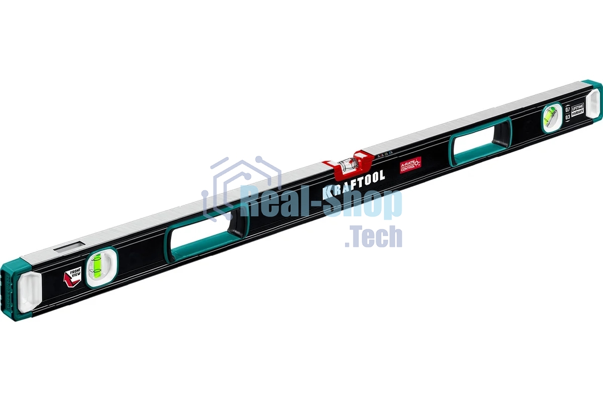 Уровень Kraftool A-RATE CONTROL 2000 мм, сверхпрочный уровень с зеркальным глазком