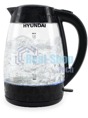 Чайник электрический Hyundai HYK-G4505 2л. 2200Вт черный (корпус: стекло)