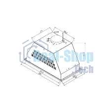 Вытяжка встраиваемая DeLonghi Cosetta 510 NB черная, 52.6 см, 1200 куб. м/ч, 63 дБ