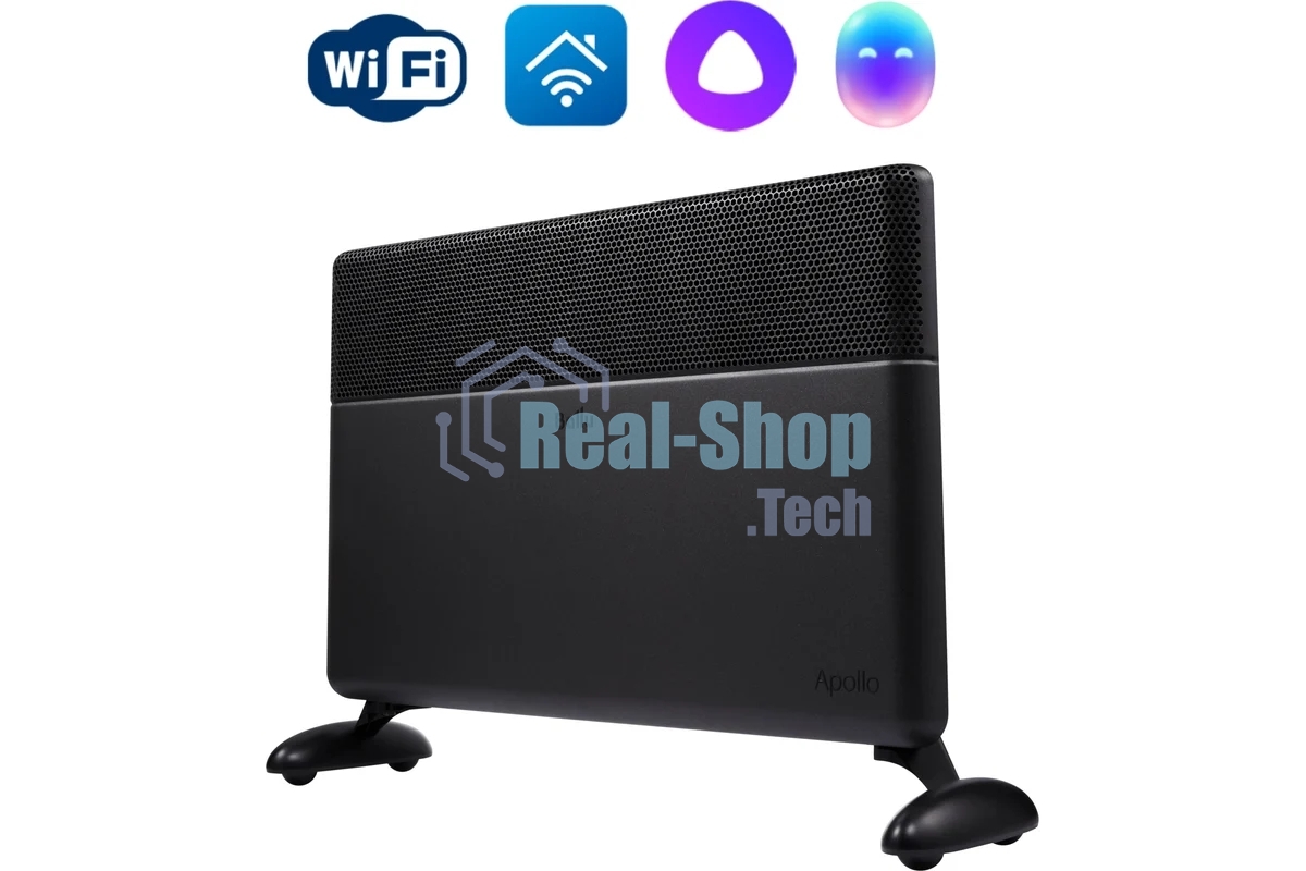 Конвектор Ballu Apollo digital INVERTER Black Infinity BEC/ATI-2003 черный, 2000 Вт, 25 м2, термостат, дисплей, WiFi