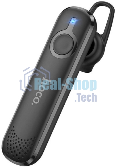 Моно-гарнитура Hoco E63 черный, внутриканальный (моно), Bluetooth, заушное крепление, до 10 ч