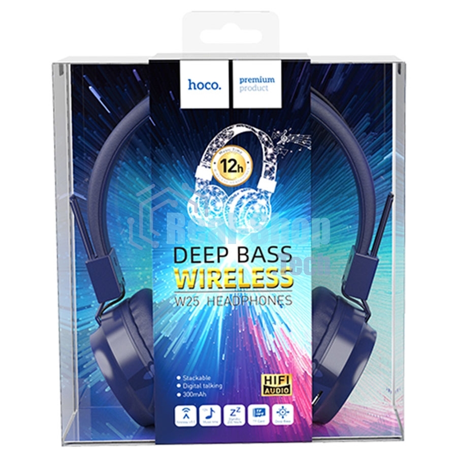 Гарнитура беспроводная полноразмерная HOCO W25, синий