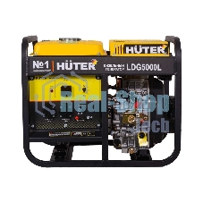 Электрогенератор дизельный Huter LDG 5000L, 3.3 кВт, 82 дБ, 68.7 кг