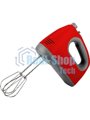 Миксер ручной Hyundai HYM-H4511 500Вт красный/серый