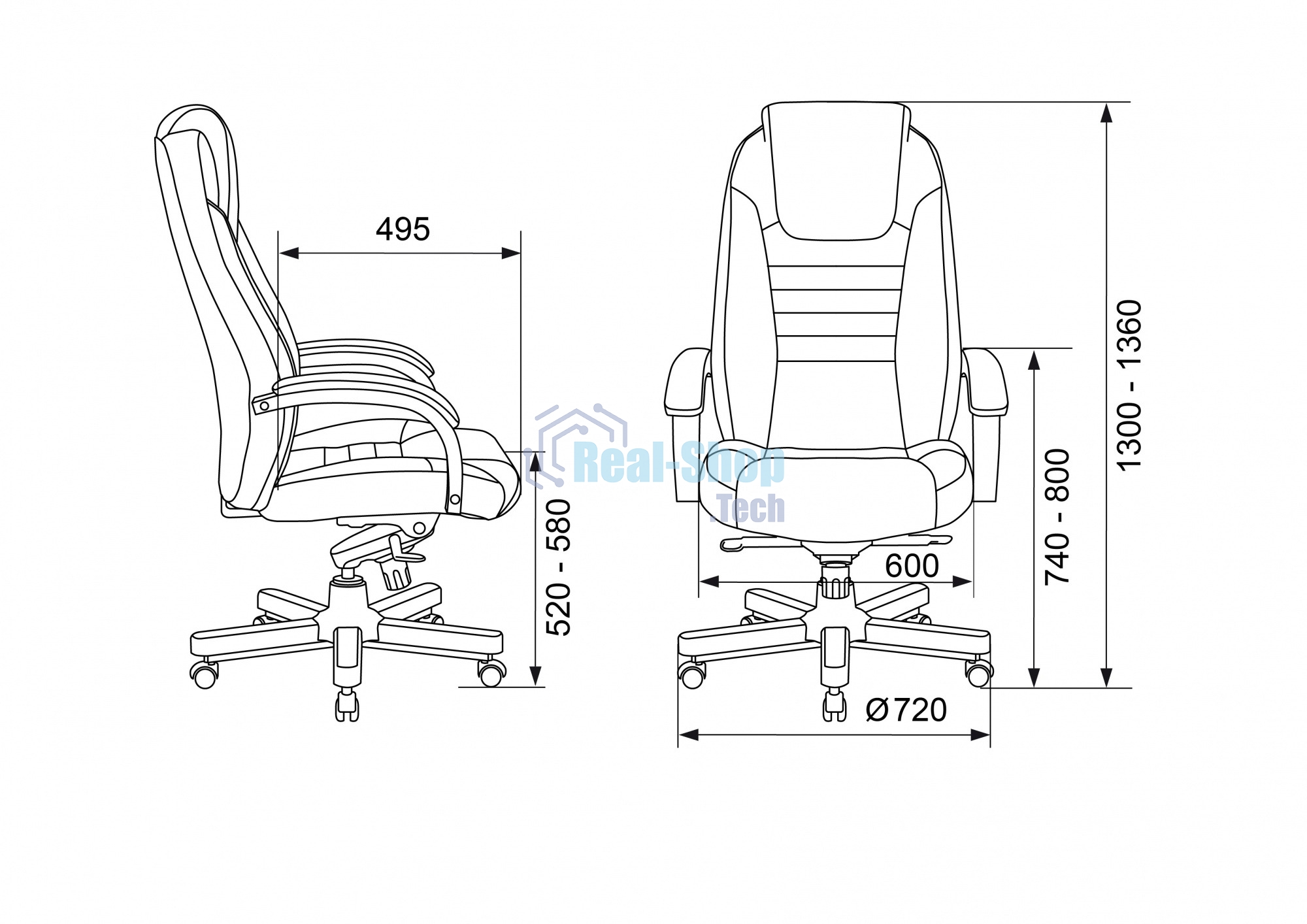 Кресло руководителя Бюрократ T-9923WALNUT светло-коричневый Leather Eichel, кожа, крестовина металл/дерево