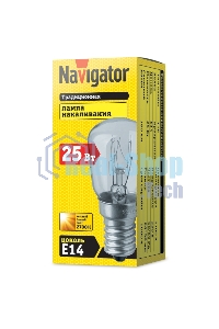 Лампа накаливания Navigator NI-T26-25-230-E14-CL