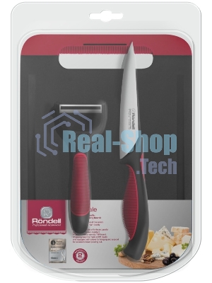 Набор ножей кухонных Rondell RD-1892 компл.:3 предм. разд. дос. черный/бордовый блистер