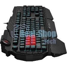 Клавиатура A4Tech Bloody B318 черный USB Multimedia Gamer LED (подставка для запястий)
