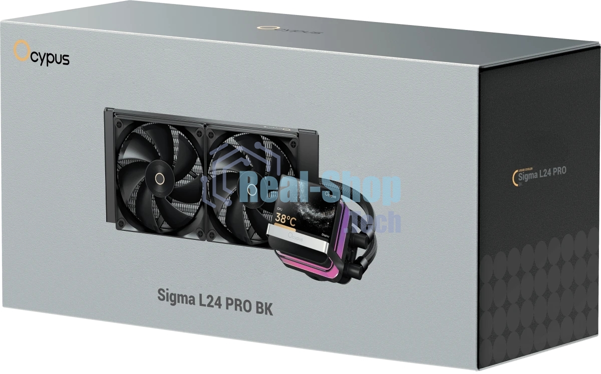 Система охлаждения Ocypus Sigma L24 PRO BK IPS Display/ черный/ 290W/ All Intel/ AMD AM* / Screws