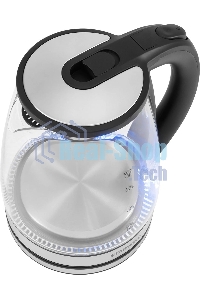 Чайник электрический Starwind SKG2114 1.8 л, 1800 Вт, черный/прозрачный корпус: стекло