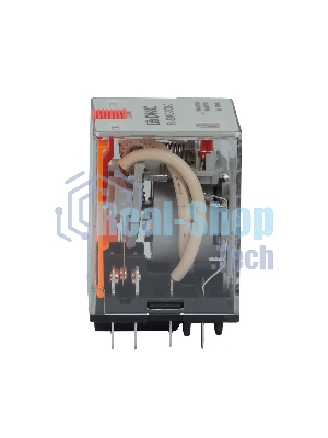 Реле миниатюрное силовое, 3CO, ком. ток 16А, AgSnO2, напряжение 230V AC, опция: тест-кнопка+светодиод