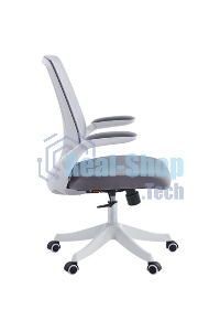 Кресло офисное для оператора Chairman CH565 серый, белый пластик