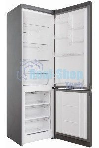 Холодильник Hotpoint HT 5200 MX нержавеющая сталь двухкамерный 247/78 л морозилка снизу, No Frost