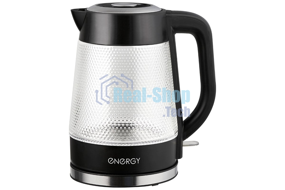 Чайник электрический Energy E-223 1.8л, рифленое стекло, черный