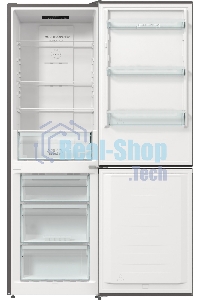 Холодильник Gorenje NRKE62XL серебристый металлик двухкамерный 203/99л морозилка снизу, No Frost