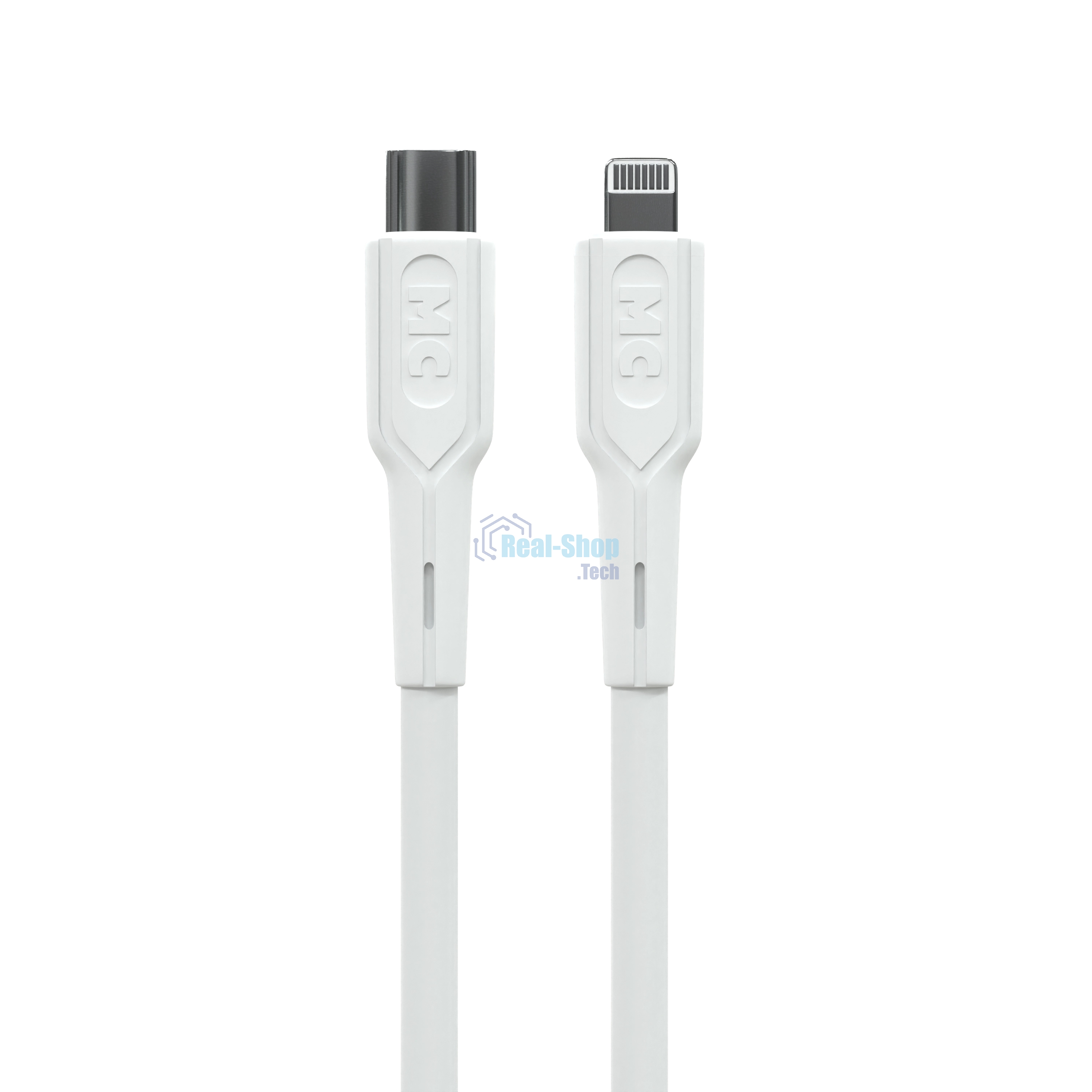 Кабель MORE CHOICE (4620202553256) K63ia 2м USB 3.0A PD 27W для Lightning ng 8-pin Type-C - 2м, белый